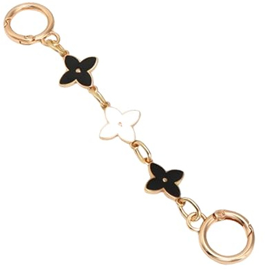 LuLiyLdJ Extensor de Bolso Dorado, Cadena de Bolso, Decoraciones de Bolso, Extensor de Cadena de Bolso con Hebillas, Cadena de eslabones de Metal para reemplazo de Bolso de Hombro de Bricolaje, 16 cm