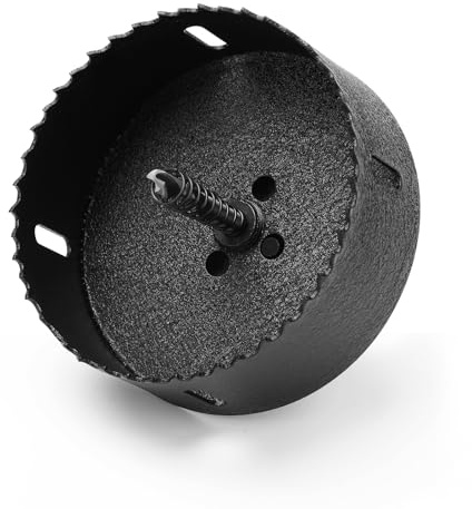 HSAWBIT Scie-cloche HSS bimétallique 105 mm, M42 coupe rapide extra cobalt profondeur de coupe 45 mm, pour tôle, bois, plastique, divers matériaux