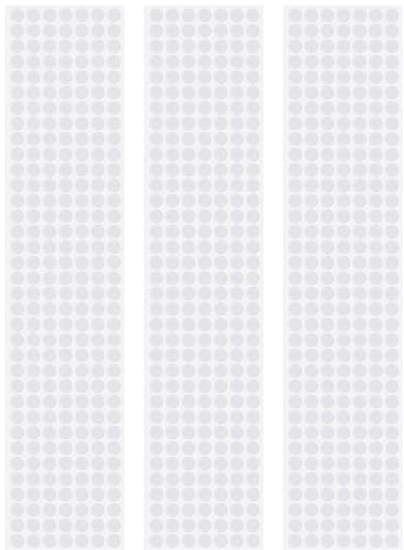SmallCat 735pcs Small Felt Furniture Pads, Self-Adhesive EVA Foam Dot Circles, Round Felt Furniture Stickers for Desks Drawers Vases Photo Frames Cabinets Doors Candlesticks- White