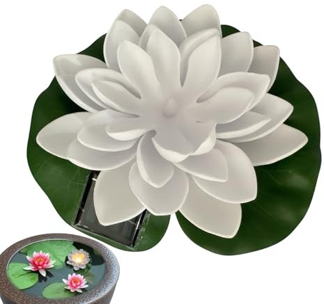 Generisch Luci per laghetti – Lampade galleggianti per piscine, lanterna decorativa da giardino a forma di , come decorazione per piscina per terrazze, illuminazione di sera