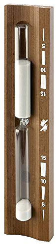 Goldspatz Reloj de arena para sauna de madera térmica, 15 minutos, color blanco arena 9102