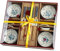 Dätenky Sushi Set de couverts en céramique pour 4 personnes bleu