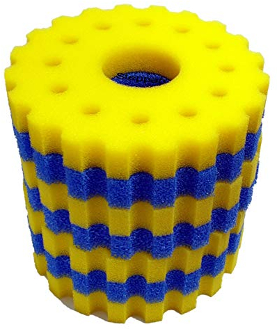 Steppan 1 Set Schwammfilter für SunSun CPF 30000 + 50000 Druckfilter. Set beinhaltet 3 x Filterschwamm blau grob + 4 x Filterschwamm gelb feinporig. Durchm. ca. 360 mm Höhe ca. 50 mm pro Matte.