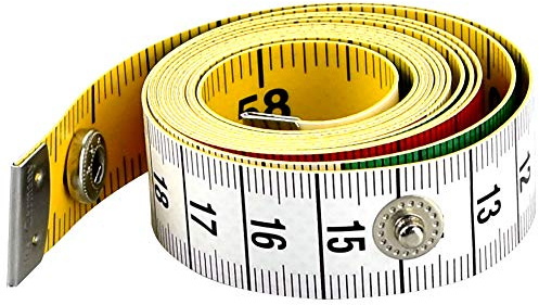 AFASOES Measuring Tape Soft Tape Measure Dual Sided Body Measuring Ruler Sewing Cloth Tailor Tapes Fabric Tapes Measure Dressmaking for Family Measurement Chest/Waist Circumference, 60inch/150cm