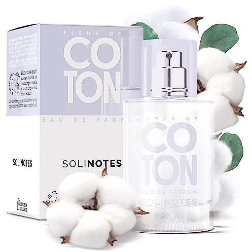 Parfum Femme SOLINOTES Coton - Eau De Parfum | Fragrance Florale et Apaisante - Cadeau Parfait pour Elle - 50 ml