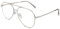 GQUEEN Pilot Style Fake Glasses Fashion Retro Vintage Metal Frame Clear Lens Glasses Womens Mens UV400