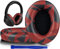 SOULWIT Professional Earpads Cushions Replacement for Sony WH-1000XM3 (WH1000XM3) Over-Ear Headphones, Ear Pads with Softer Protein Leather, Noise Isolation Memory Foam, Added Thickness (Red Storm)