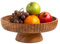 LAVAUK Bol à fruits en bois d'acacia avec piédestal | 30,5 cm de diamètre | Bol décoratif utilisé comme centre de table pour comptoir de cuisine ou table à manger | Décoration de table en bois |