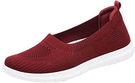 Ladies Trainers Size 7 Closed Toe Latin Women Slip on Trainers Ladies Wide Calf Wellies Slippers with Arch Support Walking Boots Women Navy Court Shoes Women's Size 5 Dress Sandals