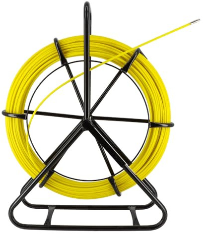 Aiguille tire fil sur dévidoir - Tire câble électricien Fibre de verre (Longueur 100 m)