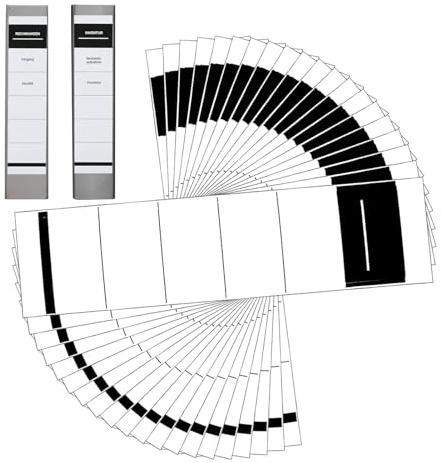 Mappetiketter - Filmappsmärkning klistermärke | Multifunktionella inspelningsbara filmappklistermärken, uppsättning med 100 st karpe-klistermärken