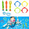 KARELLS Immersione Pesce Anello Piscina Giocattolo, 8 Pezzi Giocattoli per Immersioni in Piscina, Pool Fish Dive Rings Diving Toys Set, per L'allenamento Subacqueo Pesce di Mare Anello Lancio Gioco