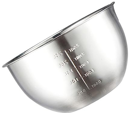 HOLIDYOYO Ciotola Inossidabile Con Graduata Per Mischiare Insalate e Piatti Per e Organizzazione Alimentare