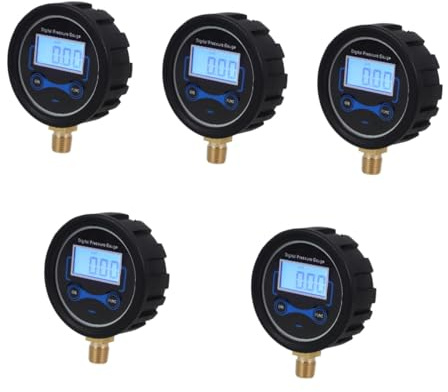 Ciieeo 5pcs Digital Car Tire Pressure Gauge Automotive Pressure Monitor for Tyre Checking