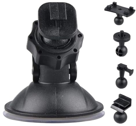 Supporto per dash cam, con rimovibile, girevole, per auto, camion, SUV, navigatore GPS, parabrezza, cruscotto, guida e viaggi