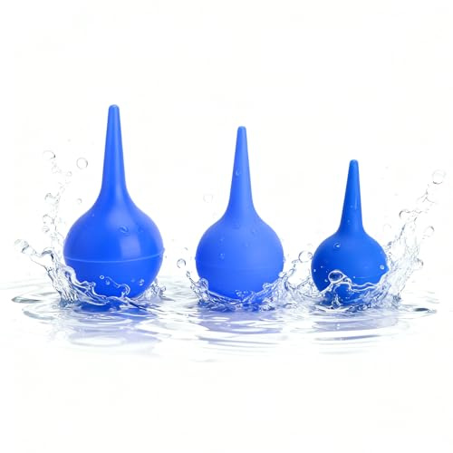 3 PCS Limpiador de Oidos Cera 90ml 60ml 30ml, Jeringa de Oreja, Bulbo de Goma para Lavado de Oídos, Limpiador Oidos Adultos Limpia Oidos Ear Cleaner Reutilizable Kit de Higiene Auditiva