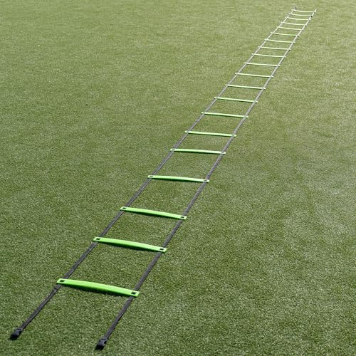 QUICKPLAY Agility Ladder 29.5ft - 20 Rungs, Adjustable Spacing