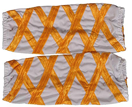 G-LIKE Kung Fu Beinwickel - Traditionelle Chinesische Kampfkunst Shaolin Wushu Tai Chi Beinbinden Wickelgamasche Beinschützer Training Hose Leggings Strumpfwaren für Männer Frauen (L, Orange)