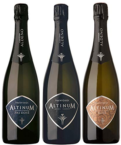 Confezione 3 bottiglie | TRENTO DOC ALTINUM | 3 Tipologie Trento Doc: Brut | Pas Dosé | Brut Rosé - Cantina Aldeno