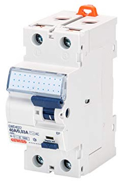 Gewiss Interruptor diferencial puro IDP - 2P - 40A/0,3A Clase A[ir] - 2 Módulos DIN - GWD4206