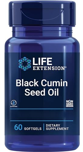 Life Extension, Black Cumin Seed Oil, 60 glutenfreie Softgels, 500mg Schwarzkümmelöl je Dosis, Sojafrei, GMO frei, Geschmacksneutral
