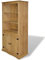 Festnight Küchenbuffet Buffetschrank Vintage Mexiko-Stil Highboard Vintage Küchenschränke Küchenbuffet Kommode Holz Vitrinenschrank Vintage Küchenvitrine Braun 80x40x170 cm