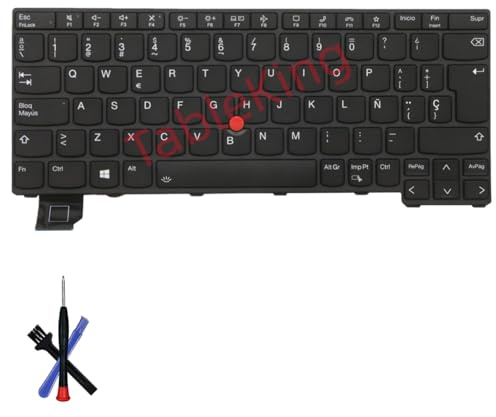 Table-King Clavier de Remplacement rétroéclairé Applicable Lenovo Thinkpad X13 Gen3/L13 Gen3 Gen4 Gen5/L13 Yoga Gen3 Gen4/S2 Gen7/S2 Gen8 (Espagnol)