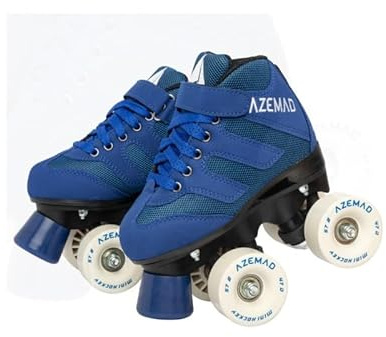 L'Estel Skates - Azemad Eclipse rullskridskor - hockey rullskridskor - Rink Hockey (blå, 35)