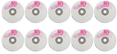 LiebeWH Disques Vierges CD R Enregistrables Capacité 52 X 730 Mo pour Graver de la Musique et des Images Paquet de 50 étuis de Protection Inclus (10PCS)