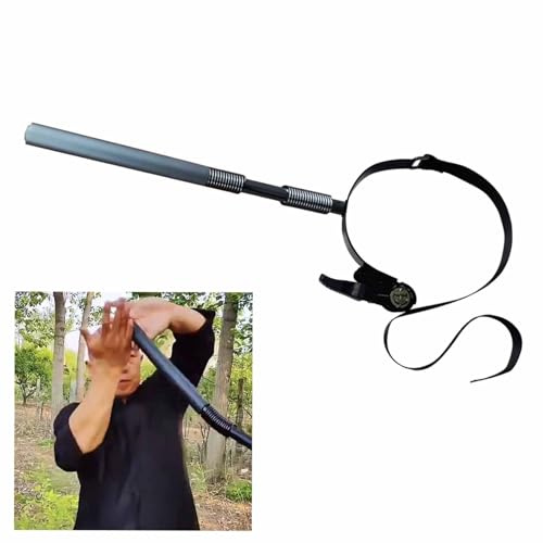 Kampsport, träningsdummy – väggmontering med 2 fjädrar för styrketräning, lämplig för användning på trädpelare, perfekt för kung fu och armstyrka utveckling