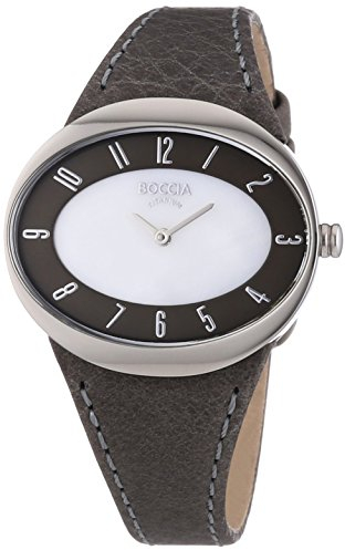 Boccia Damen-Armbanduhr Analog Quarz Leder 3165-15