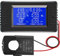 AC Amperemeter Voltmeter AC 80-260V 100A, Leistungsmesser 6-in-1 Volt Ampere Messgerät Home Stromzähler Panel, Digitale Multimeter Energiezähler mit offenem CT (PZEM-022 mit offenem CT)