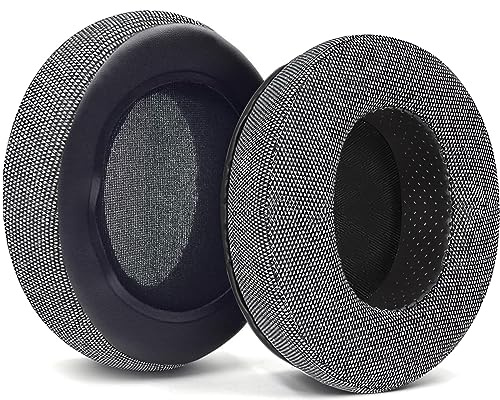 HM5 Uppgradering av öronkuddar ersättning minnesskum kompatibel med Audio-Technica M40X, M50, M50X, MSR7, Fostex T50RP/MDR 7506, HyperX Cloud Alpha headset