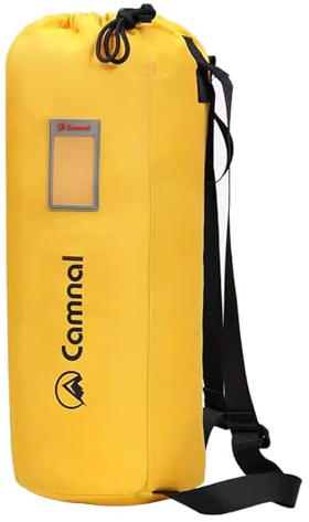 CAMNAL Large Capacity Rope Bag, Waterproof Folding Shoulder Backpack with Tightness and Carry Straps, Arborist Throw Bag, Rock Climbing Backpack (330ft)