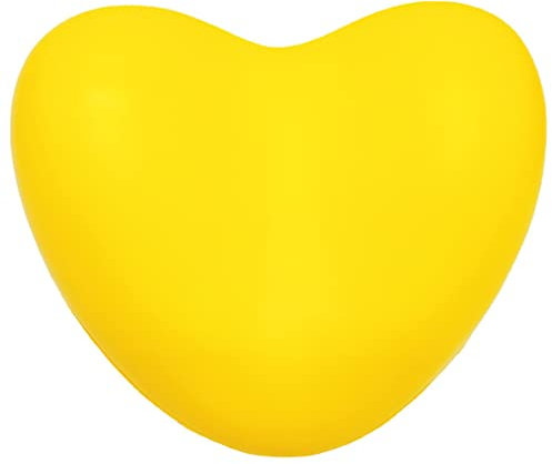 JECOMPRIS Oreiller De Baignoire Oreiller De Soutien Oreiller Cervical Oreiller pour Dormir Spa Oreiller Jaune Bain Oreiller en Forme De Coeur Cou Mousse PU Polyuréthane Protège-Nuque