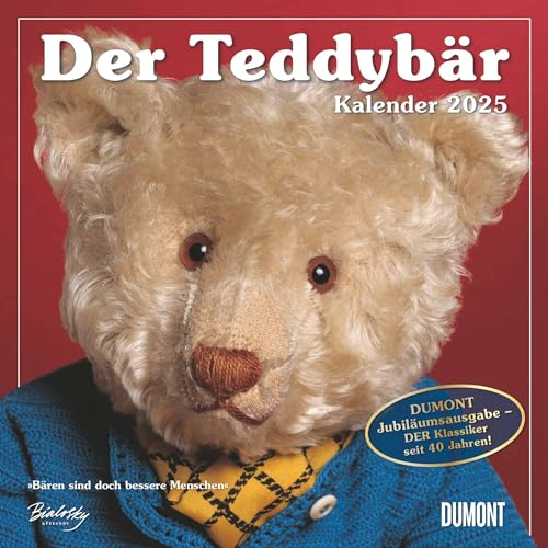 DUMONT - Der Teddybär 2025 Broschürenkalender, 30x30cm, Wandkalender für Sammler und Bärenfreunde, ein beliebter Klassiker seit 1984 im DUMONT-Programm