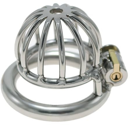 Hdynasty Jaula de fitness de metal para hombre de acero inoxidable con cerradura y llave (50 mm)