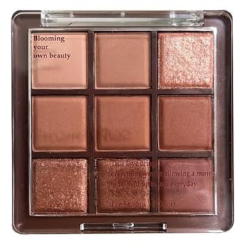 1 palette de fards à paupières chocolat peint chocolat mat paillettes naturelles foncées neuf couleurs cosmétiques maquillage ombre à paupières
