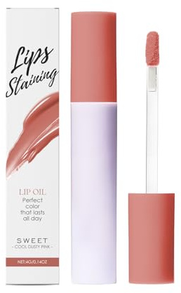 Beryse Lip Stain Oil,Lassi Lips Staining Long-Lasting Moisturizing Lip Oil,Long-Lasting Gloss with Sweet Oil Color, Non-Sticky & Smooth Finish,Dynamic Finish that Goes on Glossy, (C)