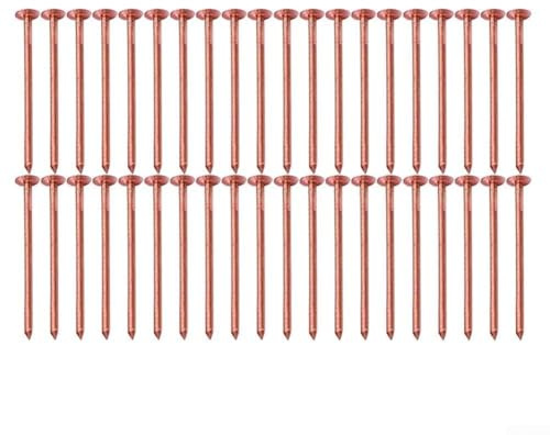 Desiumite Clous en cuivre 65 mm 75 mm pour l'élimination des souches d'arbre, tueur de racines non invasifs avec ions de cuivre pur pour arrêter la croissance, le traitement de perçage et de marteau