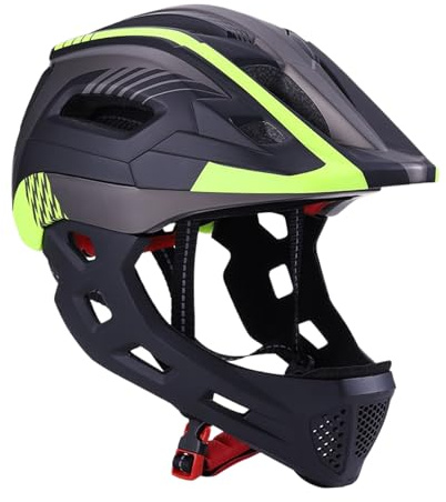 Casco Bici Integrale per Bambini | Protezione Testa per Equitazione | Casco per Motocicletta Bambini,Per Ragazzi e Ragazze, Principianti, Skateboard, Attività all'Aperto, Gite in Famiglia, Sentiero