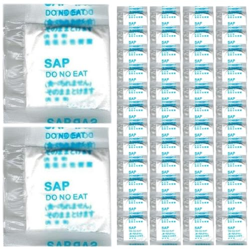 Odoukey Urine Solidifier and Deodorizer Absorbent Poo Gel Portable Toilet Powder for Camping, 50Pcs