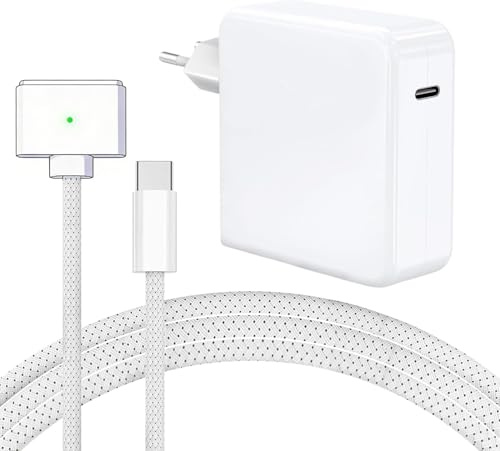 Mac Book Air Pro Ladekabel - 96W USB‑C auf Magnetisch 3 Ersatz MacBook Ladegerät für MacBook Pro 14/16 Zoll (M5/M4/M3/M2/M1 Pro/Max) 2021-2026, MacBook Air 13/15 Zoll (M5/M4/M3/M2) 2022-2026
