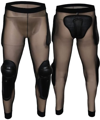 German Wear Protektorenhose Motorrad Motocross Skatebording Protektoren Armour M Schwarz