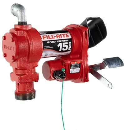 Fill-Rite FR1204H 12 V 15 GPM Fuel Transfer Pump (Pump Only Model) | Gasoline, Diesel, Kerosene, Ethanol Blends, Methanol Blends, & Biodiesel