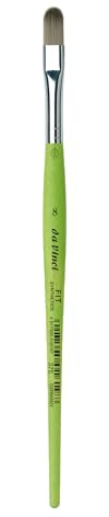 Da Vinci 375 Series Filbert Shape Brush, 8, Synthetic Fiber, Green, 19.5 x 0.75 x 30 cm,375-8