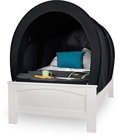 Snuggy Pod Bed Canopy - Blackout (Double Size) | Sensory-Friendly Enclosed Pop-Up Bed Tent for Kids & Adults | Indoor Sleep Pod for Privacy & Light Control | Lightweight, Breathable & Foldable Design