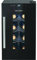 ProfiCook® Weinkühlschrank für 6 Flaschen, Getränkekühlschrank mit UV-beständiger Glastür, Weinkühler mit LED-Beleuchtung u. 3 Lagerebenen davon 2 herausnehmbar, Bereich: 11-18°C, 17L - PC-WK 1232