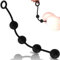Palline anali grandi 40cm ⌀3,9cm per uomo e donna extra grandi realizzate in silicone Catena anale di colore nero con superficie liscia e comodo manico per l’estrazione Catena anale FOPS A102M
