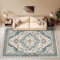 HOMFINE Classic Area Rug for Living Room - Vintage Floral Print Large Rug for Bedroom Traditonal Carpet for Kitchen with Anti-slip PVC Backing Non Shedding, Green 120X170CM